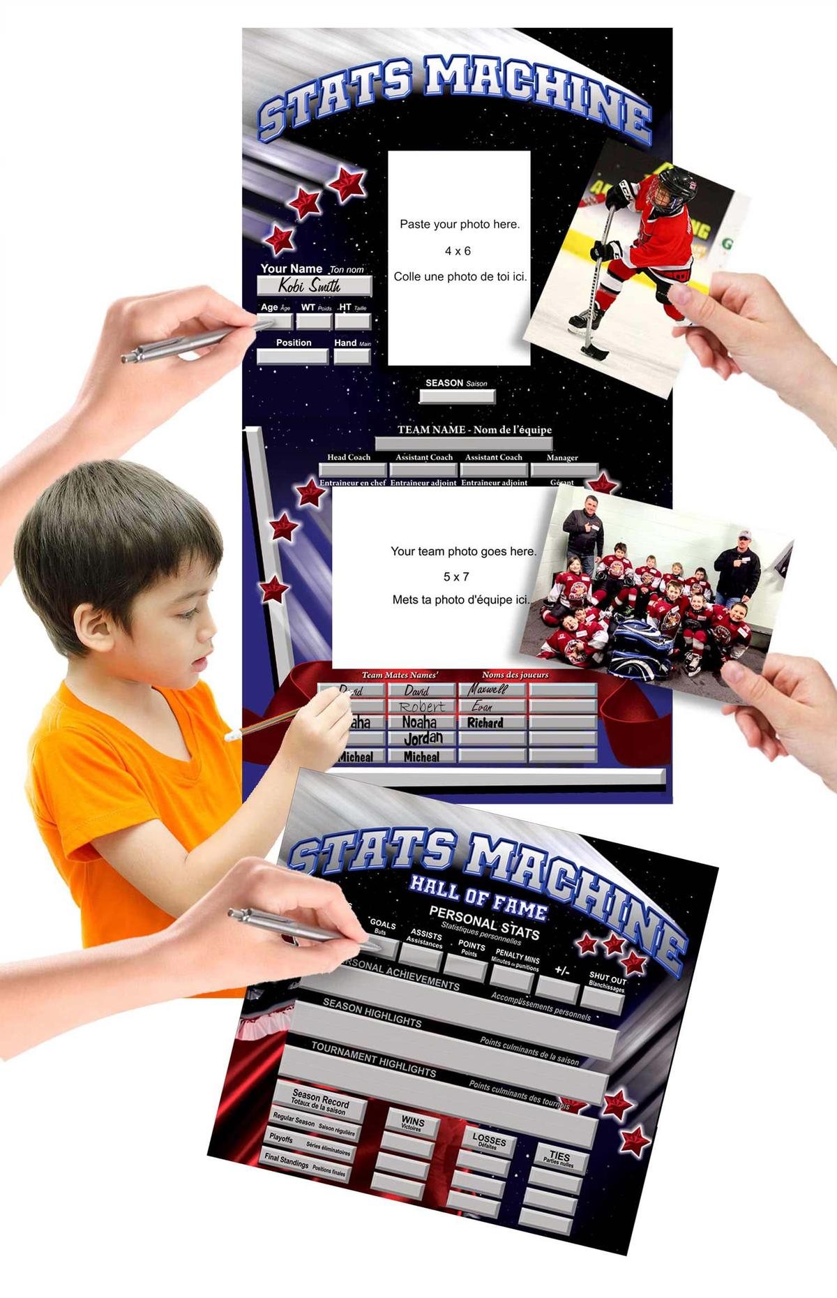 Keepsake Pages in the Hockey Spirit Fundraising Calendar