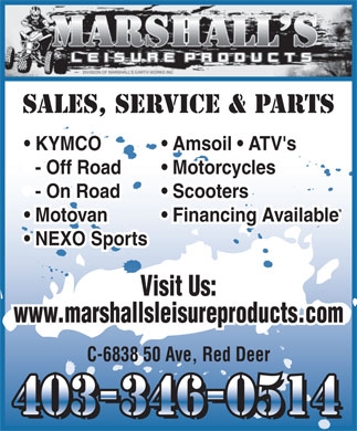 Marshall's Leisure Products
